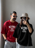 خرید تیشرت باکسی سامر miami نخ پنبه سوپر زنانه