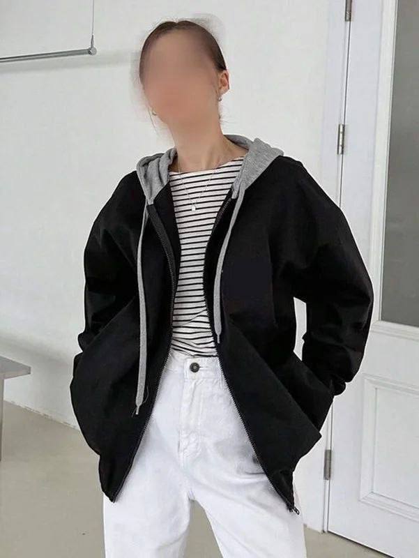 خرید سویشرت تو کرکی کلاه طوسی زنانه و دخترانه