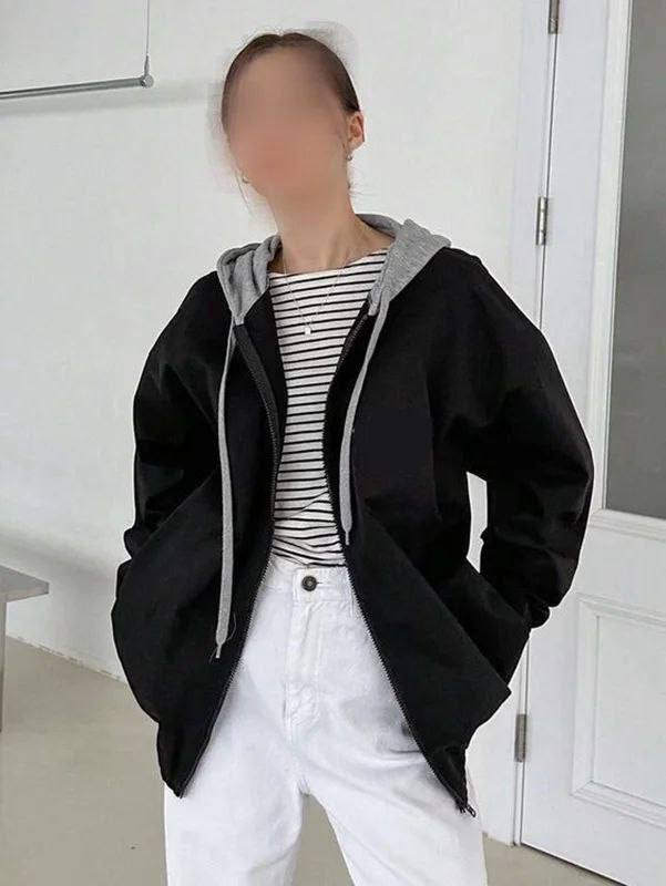 خرید سویشرت تو کرکی کلاه طوسی زنانه و دخترانه