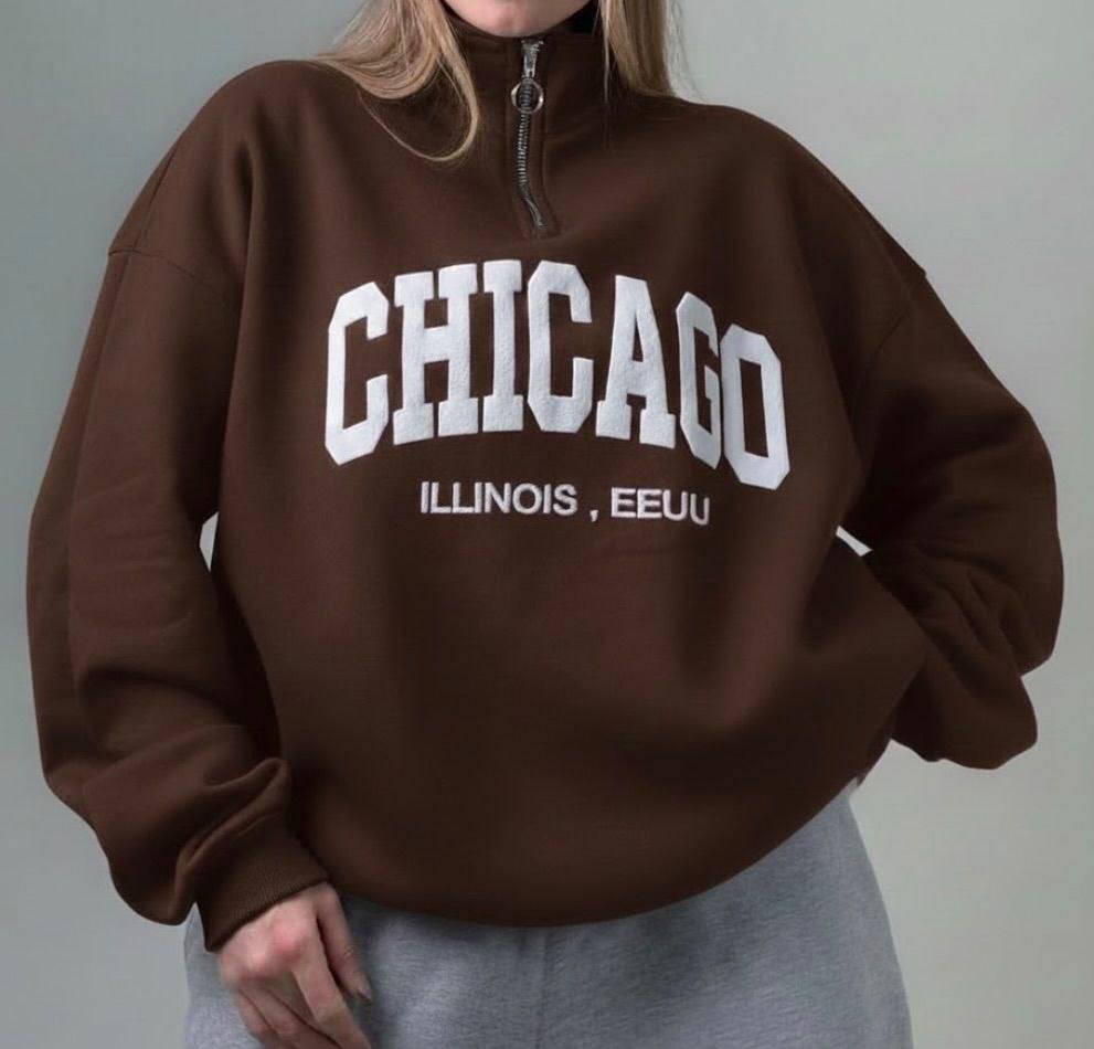 خرید دورس نیم زیپ chicago تو کرکی زنانه و دخترانه