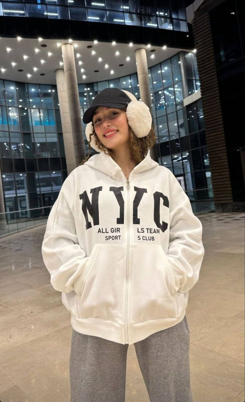 خرید سویشرت NYC تو کرکی زنانه و دخترانه